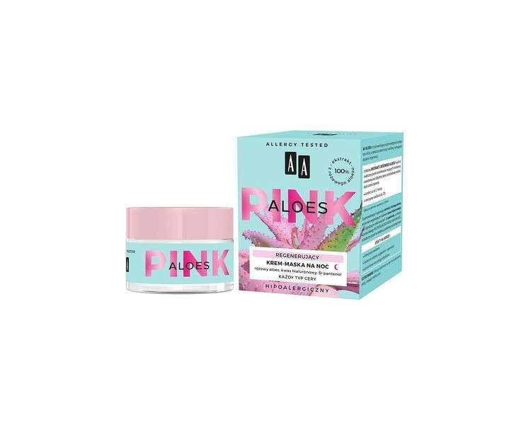 AA Aloes Pink Regenerating Night Cream Mask 50ml