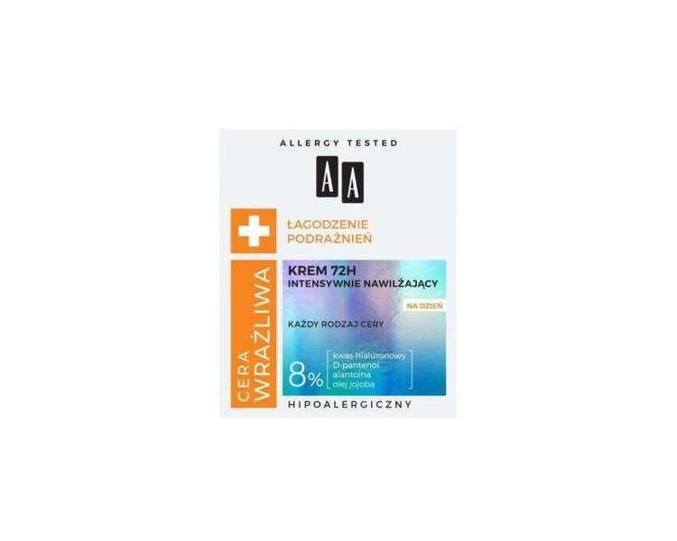 AA Sensitive Skin Intensively Moisturizing Cream 72H