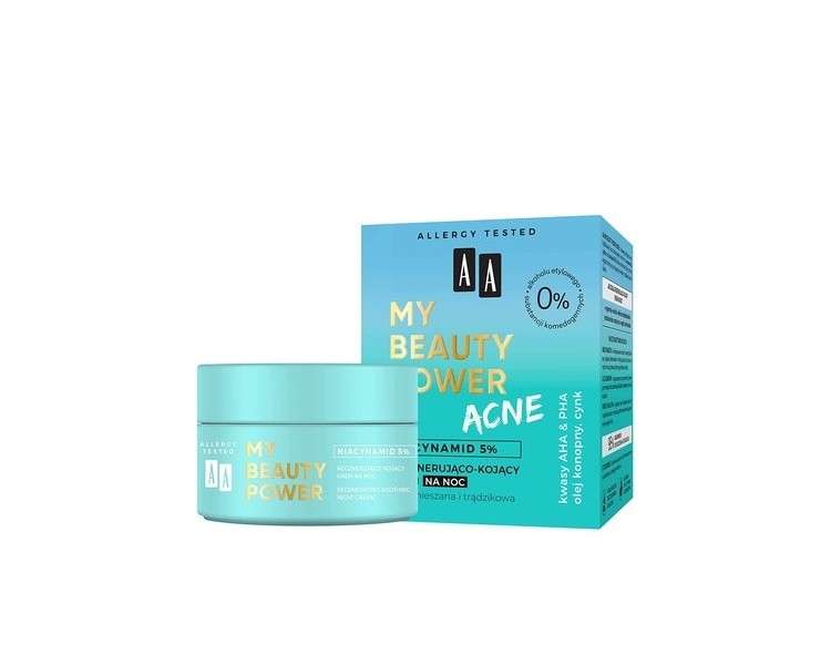 AA My Beauty Power Acne Regenerating Night Cream 50ml