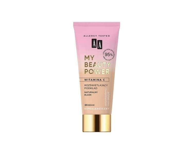 AA My Beauty Power Luminous Paint No. 03 Beige 30ml