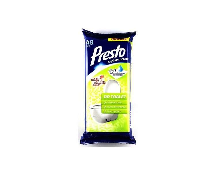 Harper PRESTO Toilet Wipes 48 Count