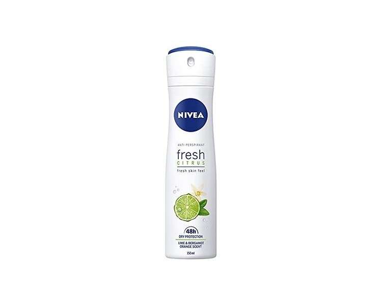 Nivea Fresh Citrus Deodorant 48h Women's Spray 150ml