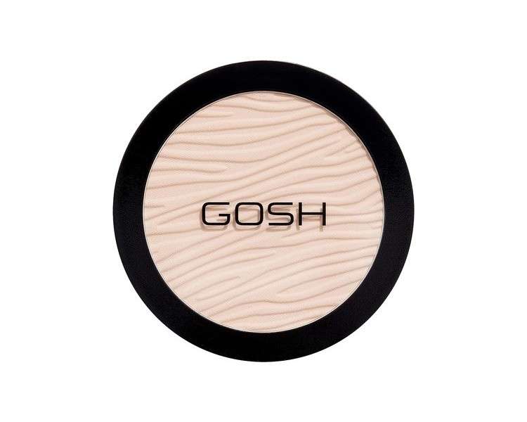 GOSH Dextreme High Coverage Powder Vegan Powder for All Skin Types Matting & Long-Lasting for a Flawless Complexion Conceals Impurities 002 Ivory