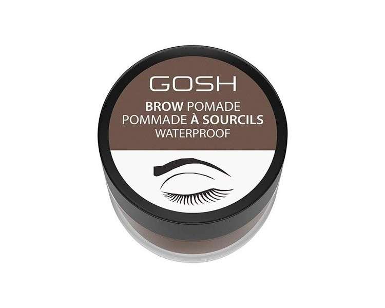 Gosh, Waterproof, Eyebrow Pomade, 001, Brown, 4 ml