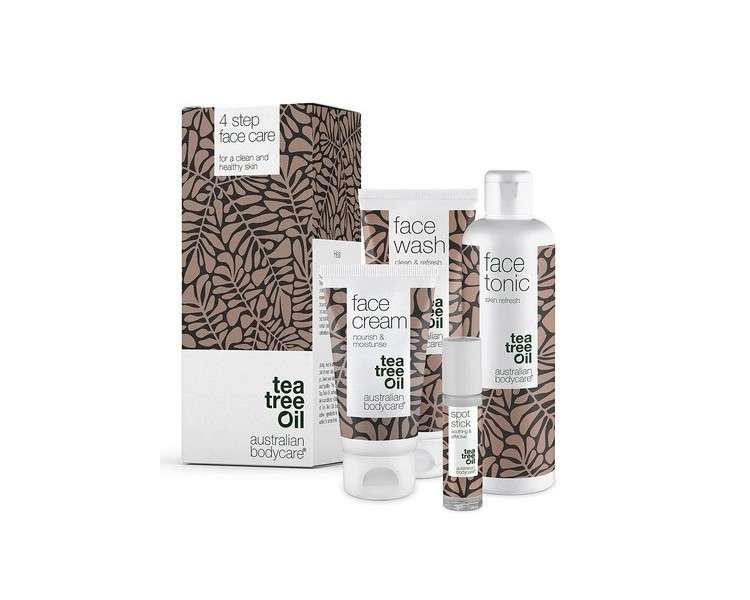 Australian Bodycare Tea Tree Oil Face Care Set for Men and Women with Blemishes and Acne-Prone Skin