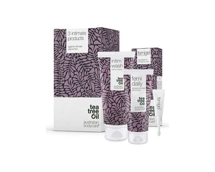 Australian Bodycare Intimate Care Set for Women with Itching, Dryness & Unwanted Odors in the Intimate Area - 3 Pieces