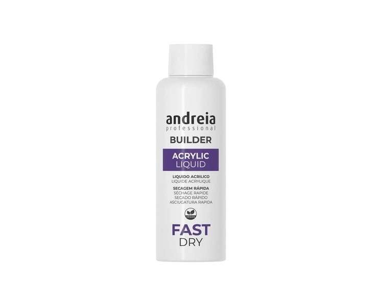 Andreia Professional Nail Builder Acrylic Monomer Liquid Fast Dry 100ml for Professionals - Salon Quality Strong Adhesion Extensions