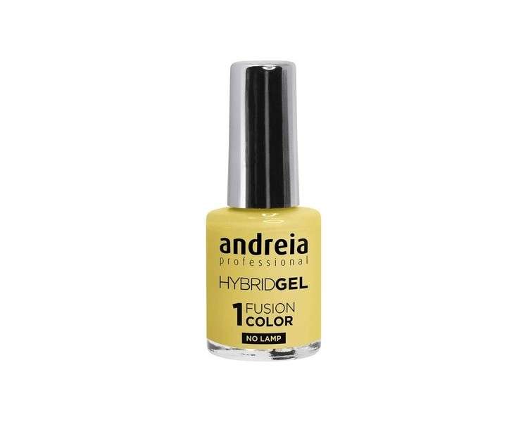 Andreia Professional Hybrid Gel Nail Polish Fusion Color H59 Yellow - 2 Steps No Lamp Required Long Lasting Easy Removal