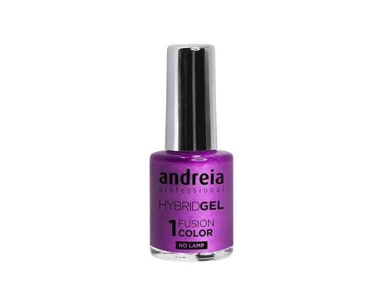 Andreia Professional Hybrid Gel Nail Polish Fusion Colour H52 Purple - 2 Steps No Lamp Required Long Lasting Easy Removal