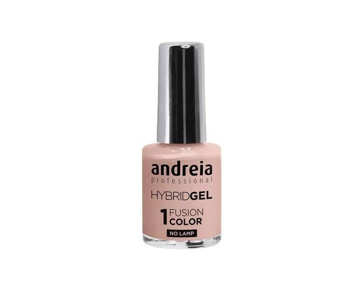 Andreia Professional Hybrid Gel Nail Polish Fusion Colour H9 Nude Pink - 2 Steps No Lamp Required Long Lasting Easy Removal