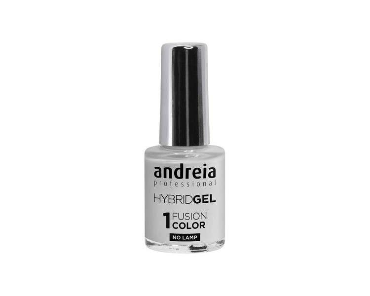 Andreia Professional Hybrid Gel Nail Polish Fusion Colour H5 Grey - 2 Steps No Lamp Required Long Lasting Easy Removal