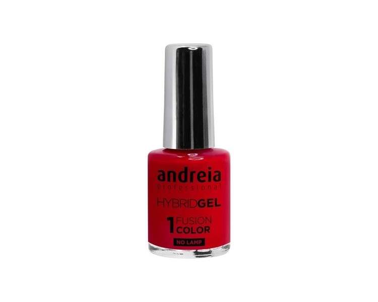 Andreia Professional Hybrid Gel Nail Polish Fusion Colour H43 Red H43 Chocolate - 2 Steps No Lamp Required Long Lasting Easy Removal