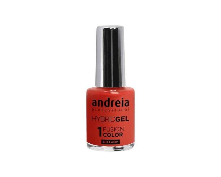 Andreia Professional Hybrid Gel Nail Polish Fusion Colour H41 Coral Tan - 2 Steps No Lamp Required Long Lasting Easy Removal