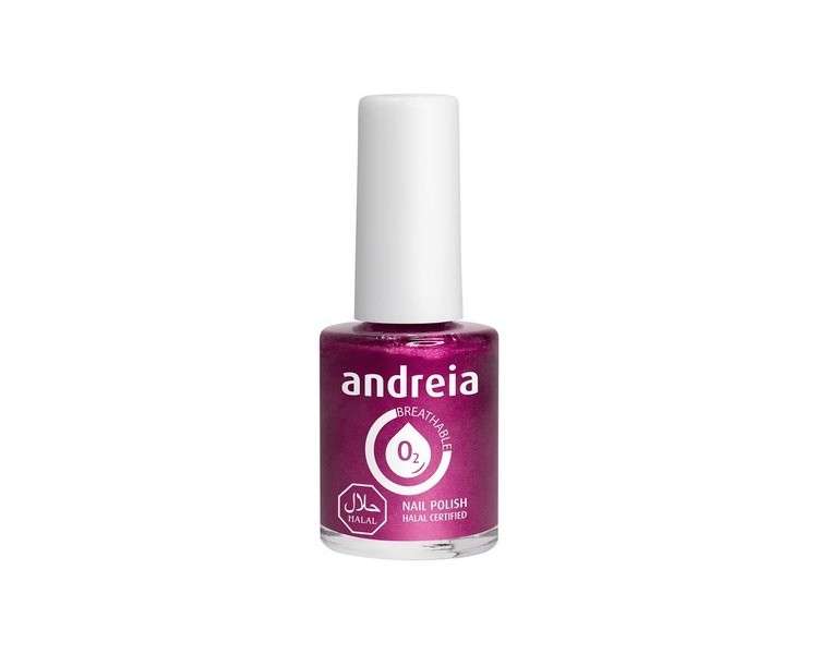 Andreia Halal Breathable Nail Polish Glossy Water Permeable Vegan and Cruelty-Free 10.5ml - Color B11 Pink - Shades of Red