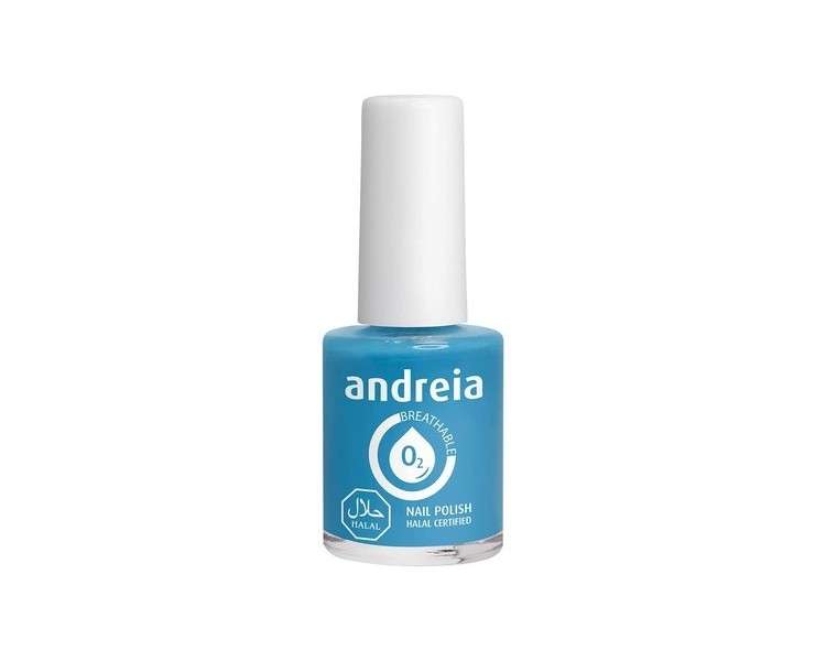 Andreia Halal Breathable Nail Polish Glossy Vegan and Cruelty-Free 10.5ml B9 Blue