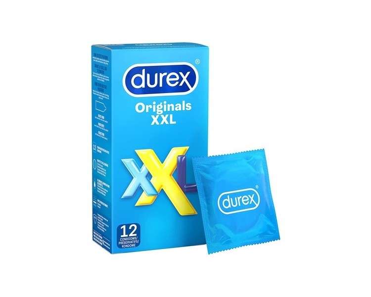 Durex Transparent Condoms XXL - Pack of 12