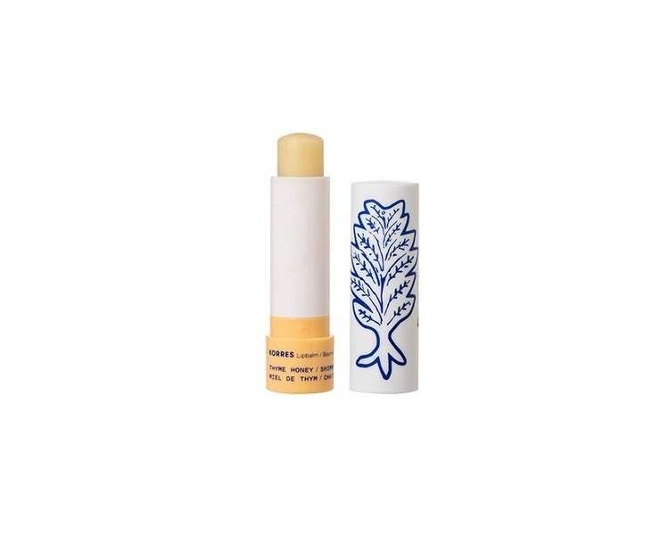 Korres Thyme Honey Shimmering Lip Balm 4.5g - Vegan and Dermatologically Tested