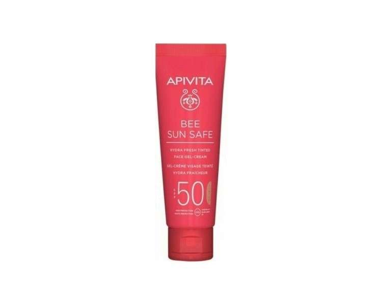Apivita Bee Sun Safe Hydra Fresh Tinted Face Gel Cream SPF50 50ml
