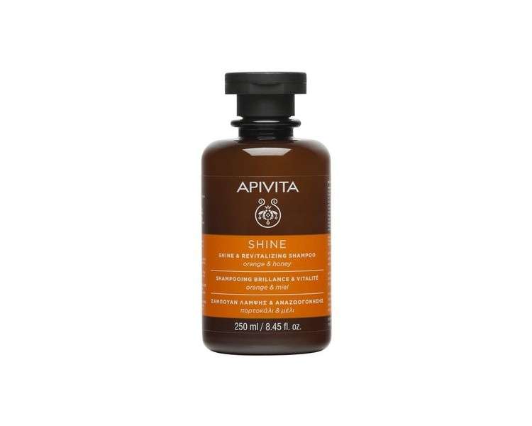 Apivita Shine & Revitalizing Shampoo 8.45 Fl.Oz. | Natural Shampoo With Orange