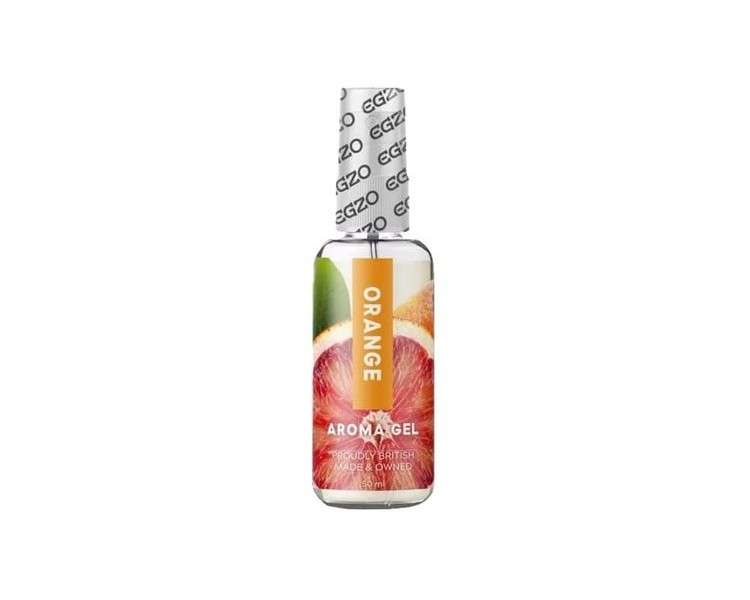 EGZO Aroma Gel Orange Water-Based Aromatic Lubricant with Orange Flavor for Delicious Oral Sex 50ml