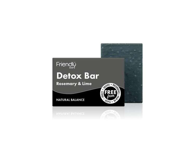 Friendly Soap Natural Activated Charcoal Detox Bar Soap 95g