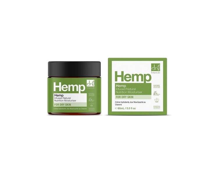 Dr Botanicals Hemp Infused Natural Nutrition Moisturiser 60ml Day Moisturiser