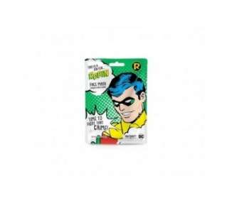 MAD Beauty DC Superheroes Robin Face Mask Moisturizing and Refreshing Sheet Mask for Nourished Skin and a Beautiful Complexion 31g