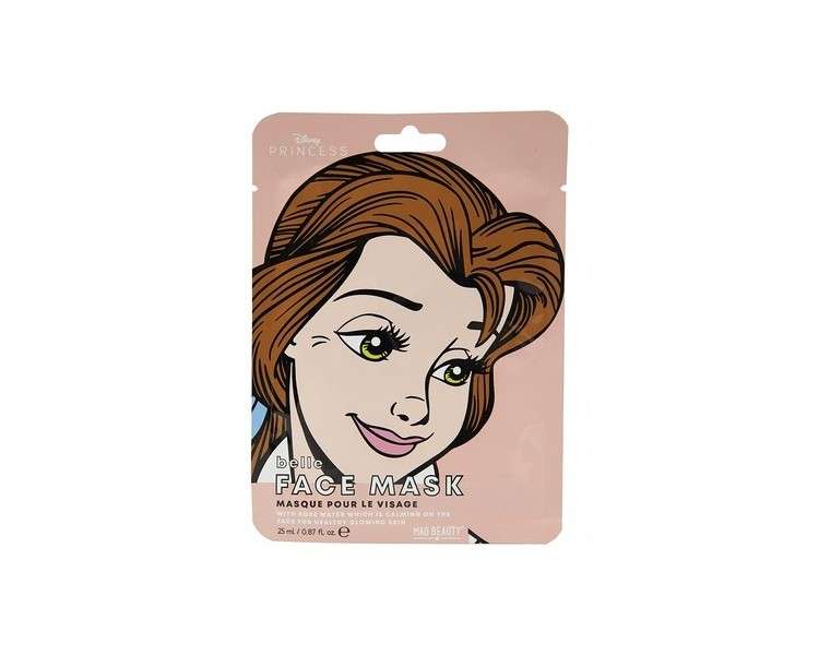 MAD Beauty Disney Belle Moisturizing and Soothing Sheet Mask 30g
