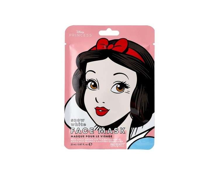 MAD Beauty Disney Face Mask - Snow White and the Seven Dwarfs - Moisturizing and Soothing Sheet Mask 30g