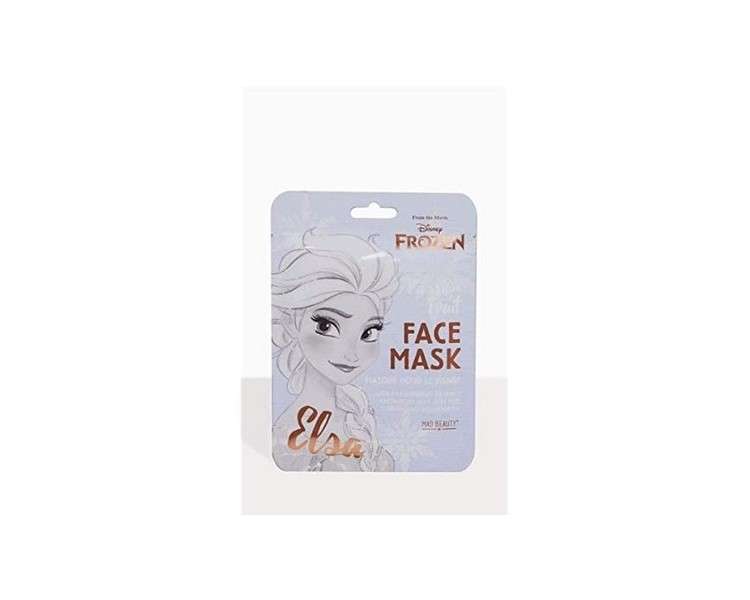 MAD Beauty Disney Frozen Elsa Face Mask - Moisturizing and Refreshing Sheet Mask for Nourished Skin and a Beautiful Complexion