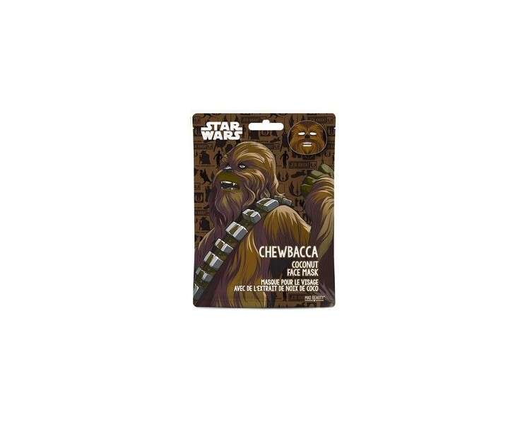 MAD Beauty Disney Chewbacca Star Wars Face Mask Moisturizing and Refreshing for Glowing Skin 30g