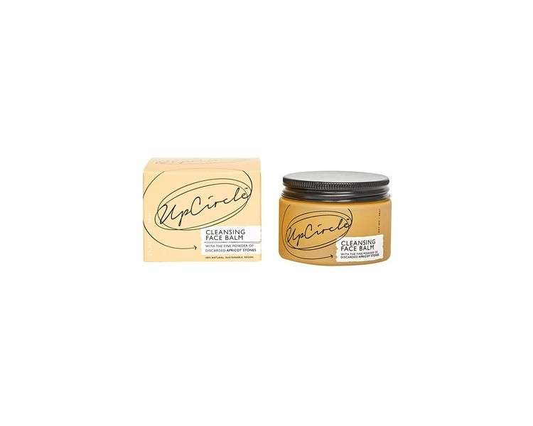 UpCircle Apricot Cleansing Face Balm 50ml - 100% Natural Makeup Remover and Blackhead Clearer - Vegan and Cruelty-Free