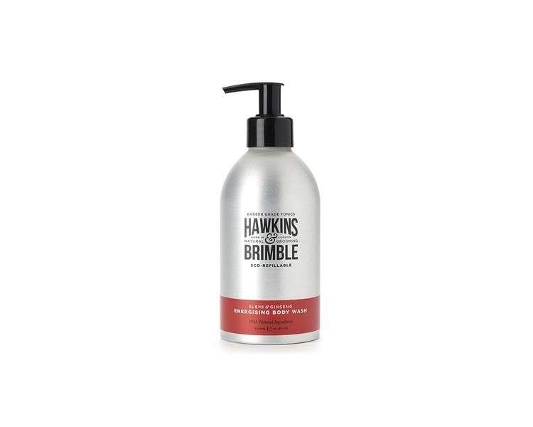 Hawkins & Brimble Men's Eco-Refillable Bodywash 300ml Moisturizing and Naturally Fragranced - Bottle for Life Eco-Friendly