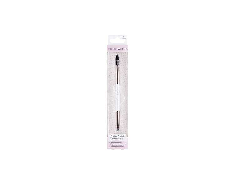 Brushworks Brow Duo Brush White/Gold 100g