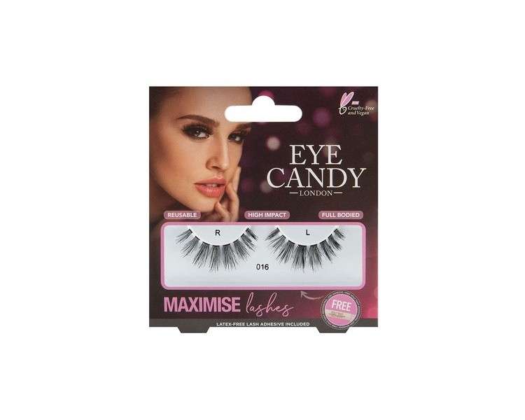 Maximize Style False Eyelashes No. 016 Black