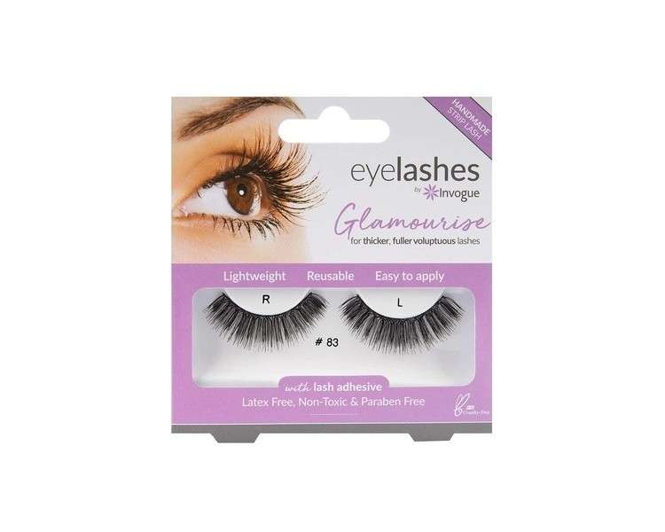 Invogue Glamourise False Eyelashes 83 18g