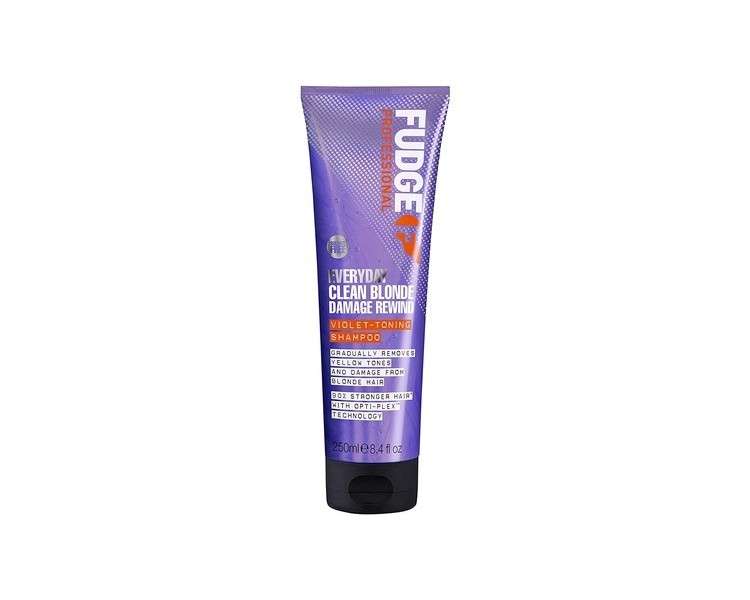 Fudge Professional Everyday Clean Blonde Damage Rewind Purple Shampoo 250ml