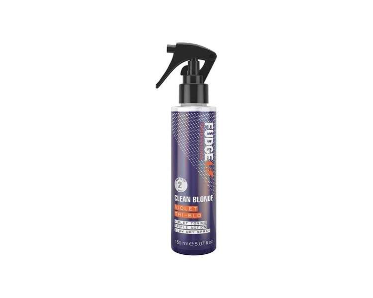 Fudge Hair Violet Toning Tri Blow Matte Finish Spray 150ml Purple