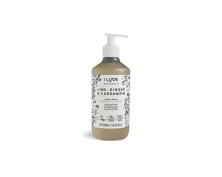 I Love Naturals Lime Ginger and Cardamon Hand Wash with Natural Oils 500ml