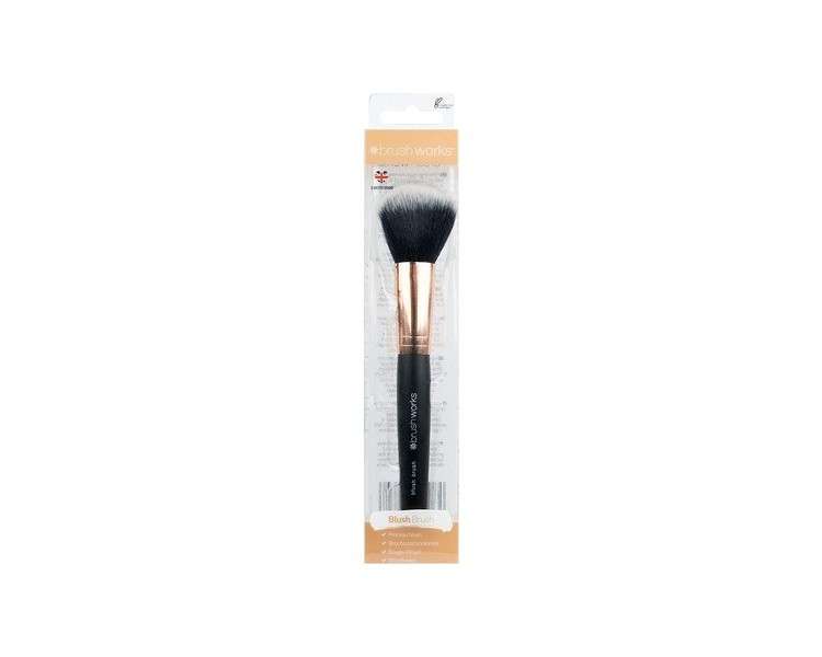 Brushworks Blush Brush Black and Gold 1 Count