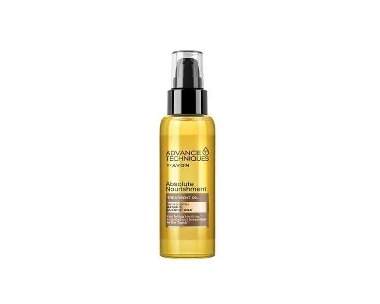 Avon Hair Treatment with Argan and Coconut Oil 100ml Spray Absolute Nourishment Moisturizing Care Shine