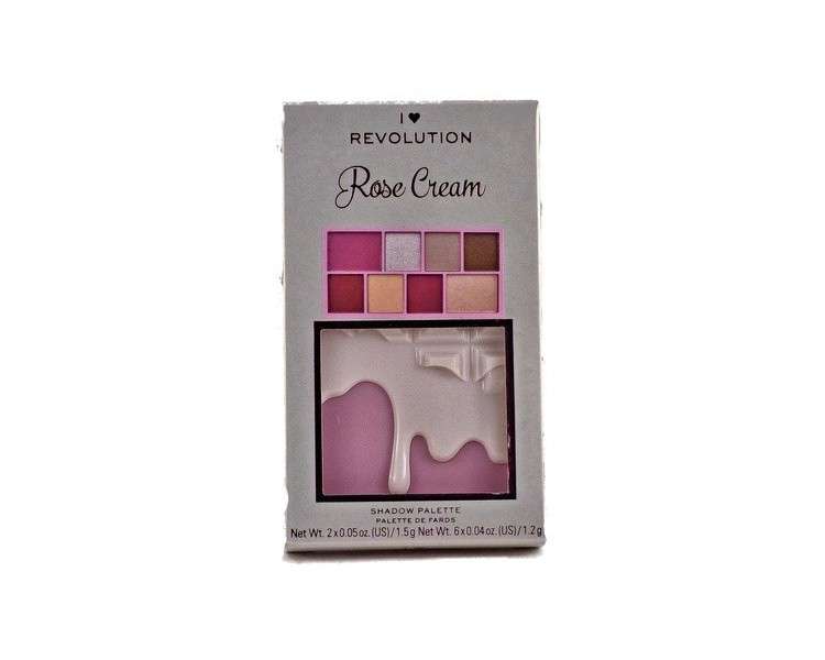 I Heart Revolution Chocolate Mini Eyeshadow Palette Rose Cream 2.7g