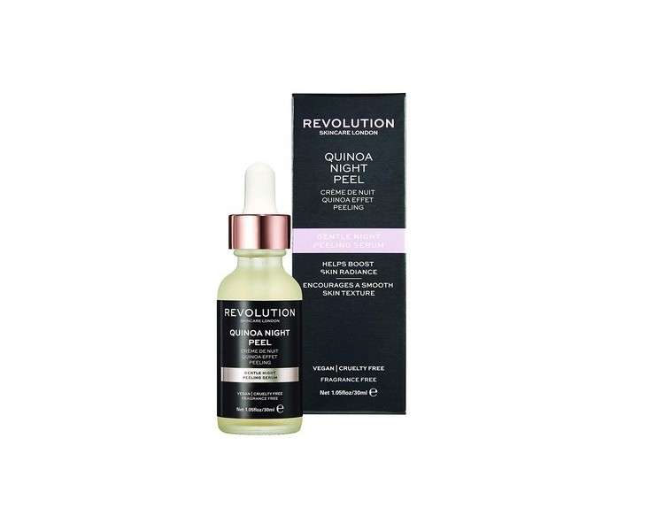 Revolution Skincare Gentle Quinoa Night Peel Serum Face Exfoliator