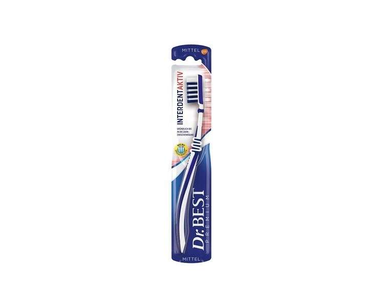 Dr. Best Interdent Aktiv 13311 Medium Toothbrush - Pack of 12