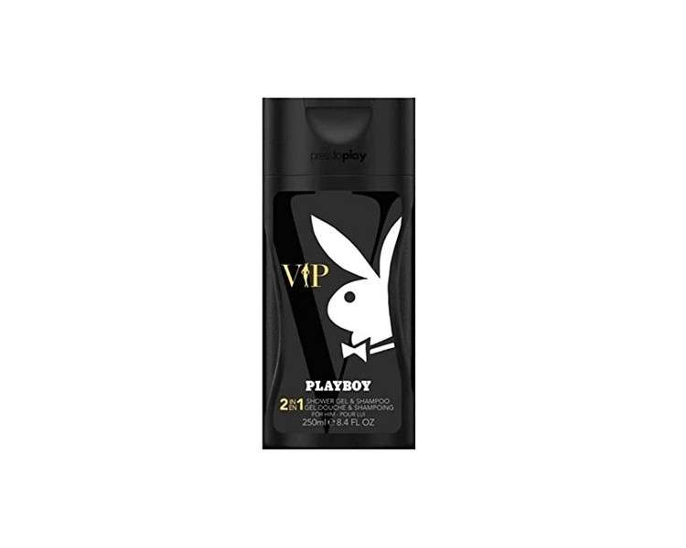 Playboy VIP 2 in 1 Shampoo Shower Gel for Men 250ml