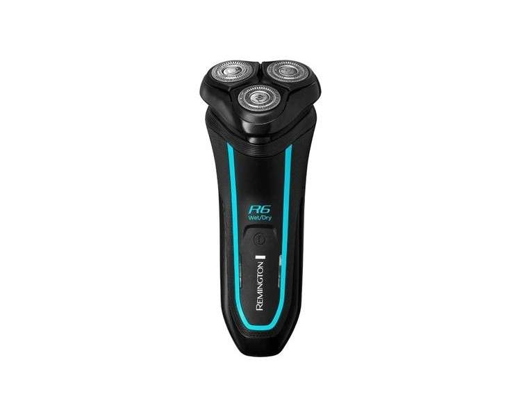 Remington R6 Aqua Men's Electric Shaver 100% Waterproof with Fold-out Detail and Long Hair Trimmer 60 Minute Lithium Battery USB Charging - R6000