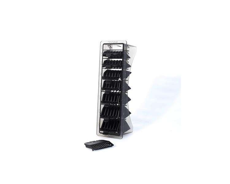 Wahl Plastic Clipper Guards for Standard Multi-Cut Haircutting Machine Black