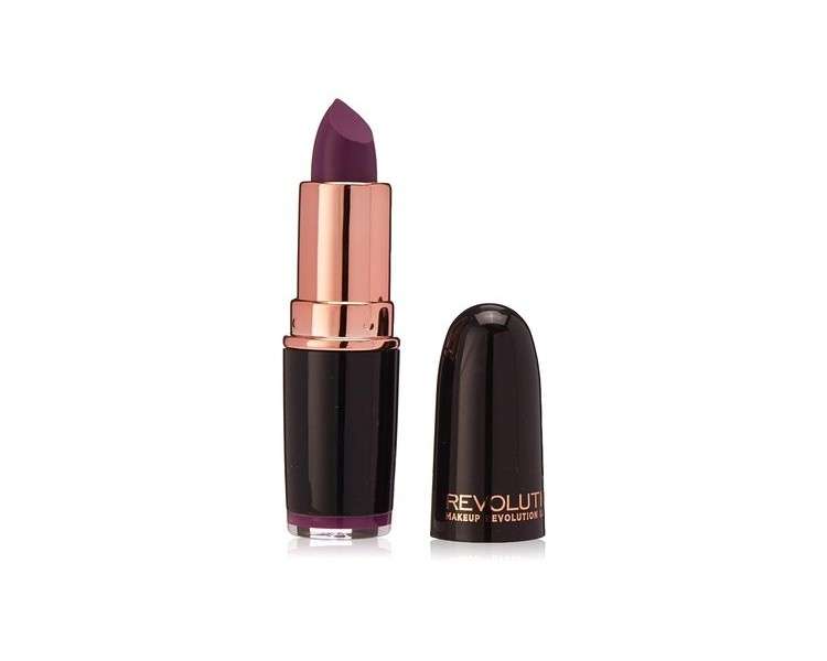 Makeup Revolution Iconic Pro Lipstick Liberty Matte, Purple, 3 g