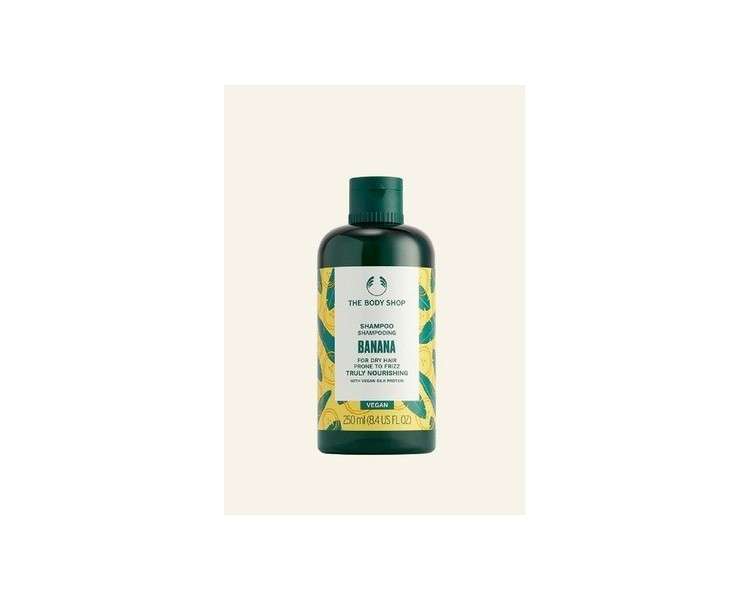 The Body Shop Banana Truly Nourishing Shampoo Anti-Frizz Moisturizing for Dry Hair Vegan 250ml