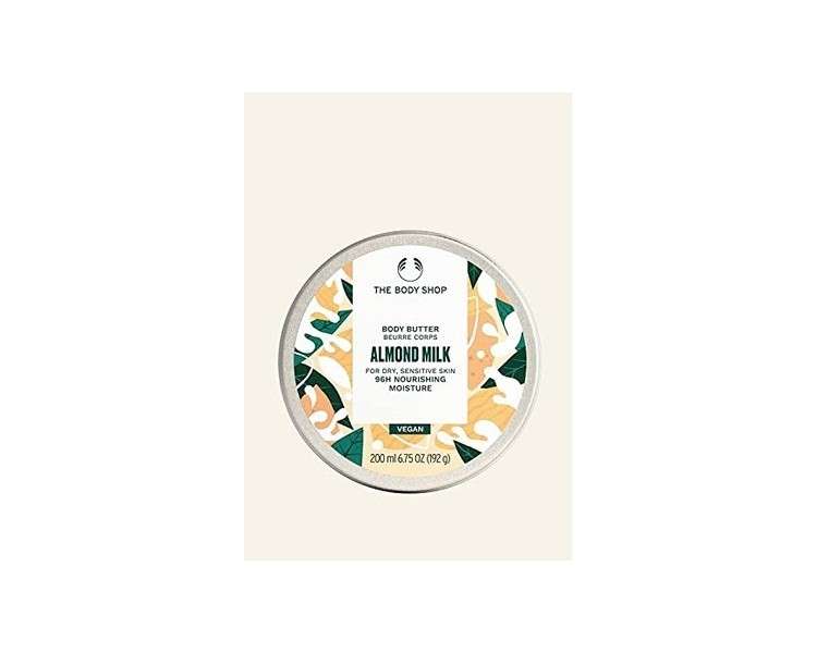 The Body Shop Almond Milk Body Butter for Dry Sensitive Skin 96H Nourishing Moisture 200ml